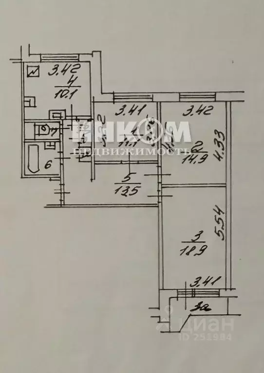3-к кв. Москва Рублевское ш., 52 (73.7 м) - Фото 2