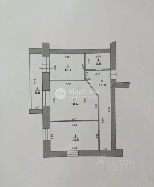 2-к кв. Татарстан, Казань ул. Салиха Батыева, 11 (55.8 м) - Фото 2