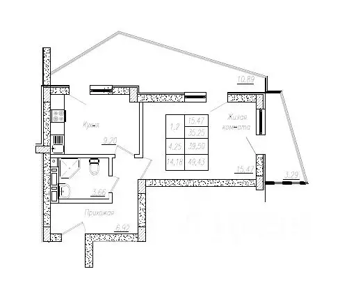 1-к кв. Крым, Алупка ул. И. Левитана, 3Д (40.1 м) - Фото 1