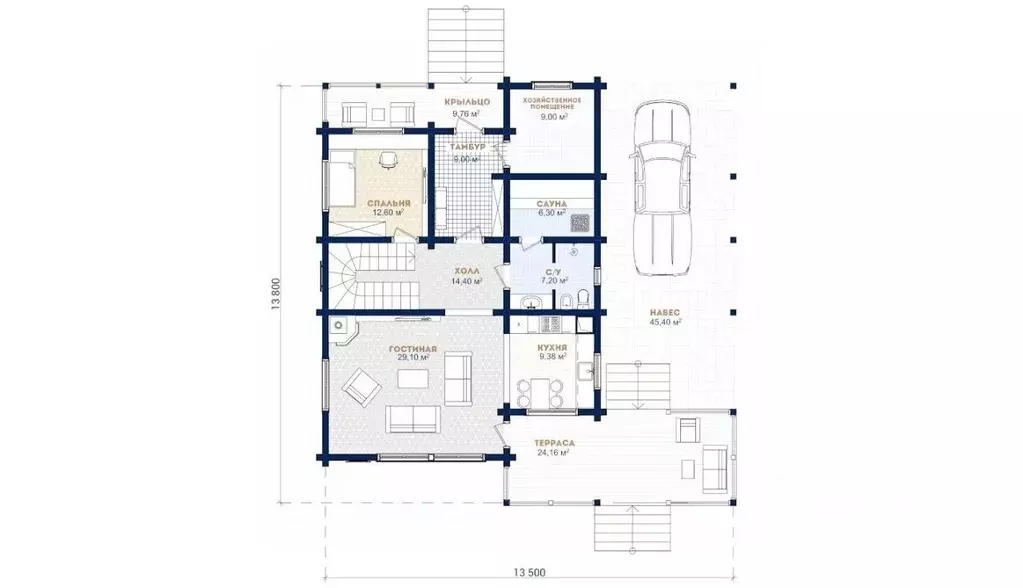 Дом в Ленинградская область, Всеволожский район, Куйвозовское с/пос, ... - Фото 2
