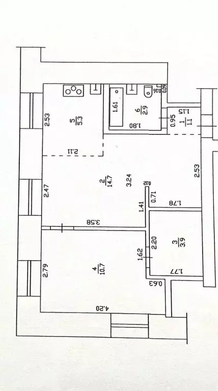 2-к кв. Кировская область, Киров Пролетарская ул., 26 (39.0 м) - Фото 1