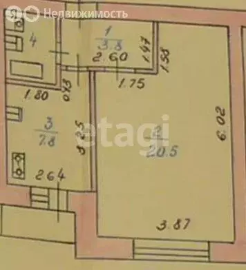 1-комнатная квартира: Липецк, микрорайон Сырский Рудник, улица ... - Фото 1