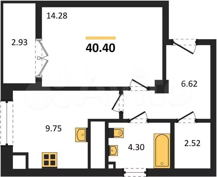 2-к. квартира, 55,5 м, 8/12 эт. - Фото 0