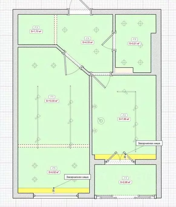 1-к кв. Калининградская область, Калининград ул. Аллея Смелых, 204к1 ... - Фото 2