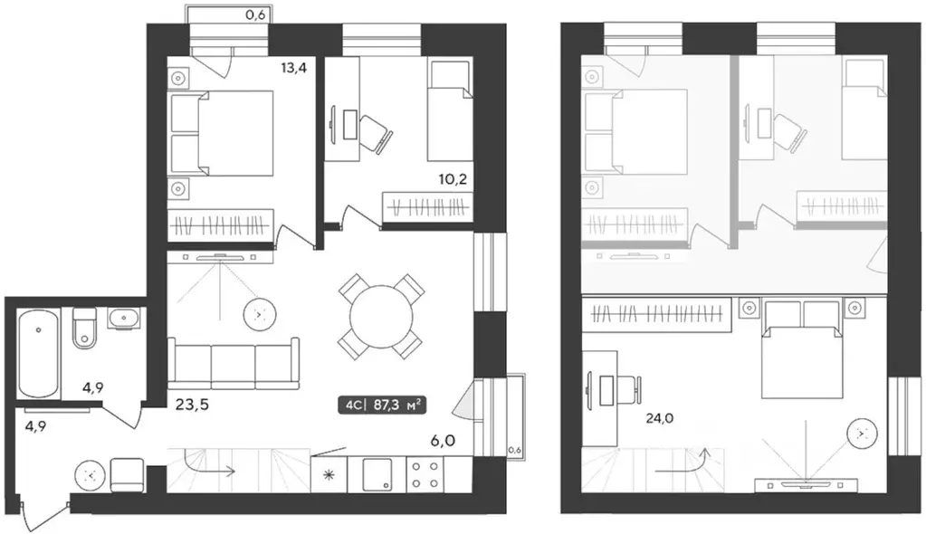 2-к кв. Новосибирская область, Мошковский район, пос. Октябрьский ул. ... - Фото 1