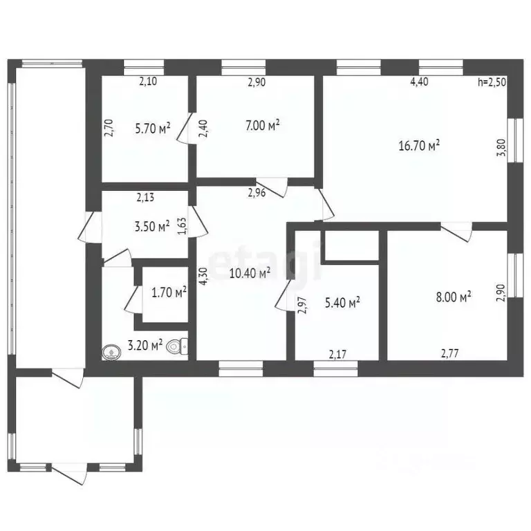 Дом в Кемеровская область, Прокопьевск Карьерная ул., 8 (62 м) - Фото 1