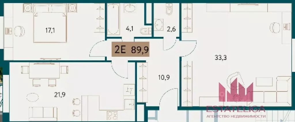 2-к кв. Москва Винницкая ул., 8к1 (89.0 м) - Фото 2