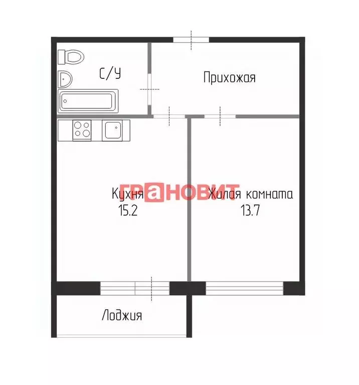 1-к кв. Новосибирская область, Новосибирск Бронная ул., 22 (37.1 м) - Фото 1