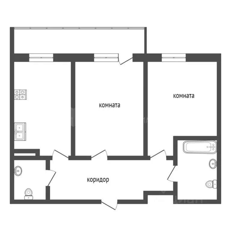 2-к кв. Тюменская область, Тюмень ул. Ю.-Р.Г. Эрвье, 14к2 (55.9 м) - Фото 1