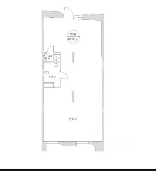 Торговая площадь в Москва Автомобильный проезд, 4 (123 м) - Фото 1