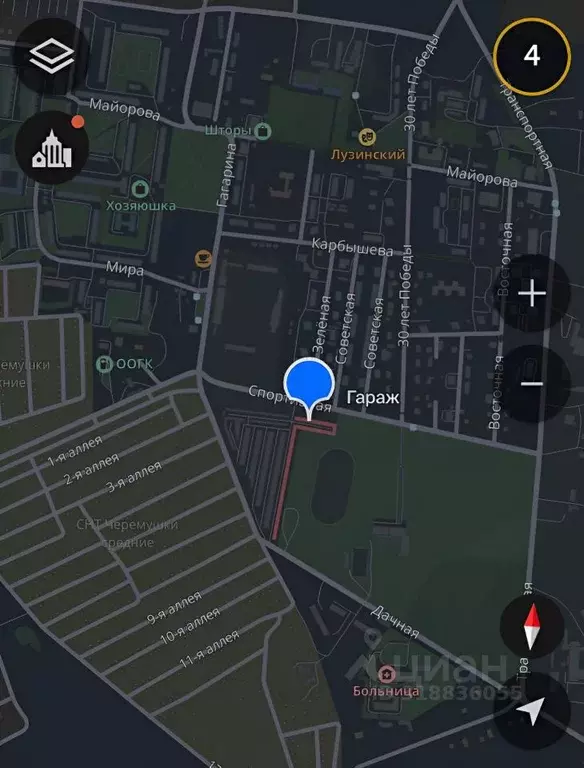 Гараж в Омская область, Омский район, с. Лузино  (21 м) - Фото 0