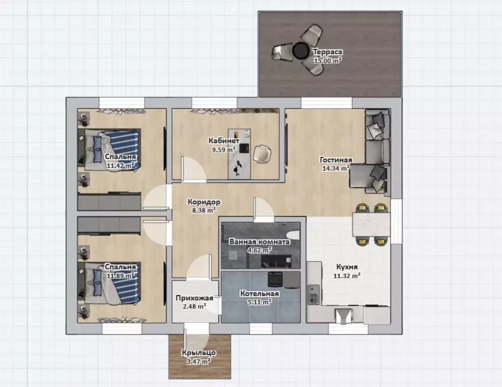 Дом в Ленинградская область, Всеволожский район, Агалатовское с/пос, ... - Фото 2