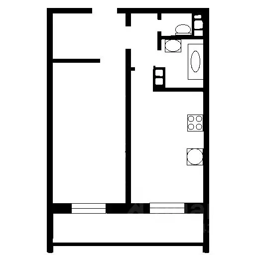 1-к кв. Челябинская область, Челябинск ул. 2-я Эльтонская, 50 (39.8 м) - Фото 2