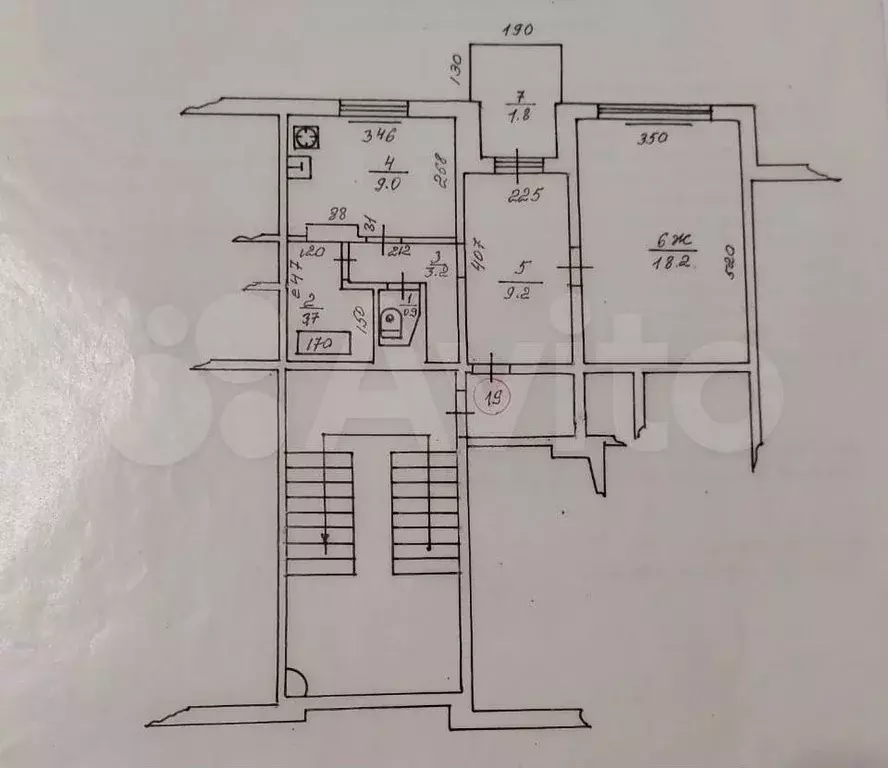 2-к. квартира, 46 м, 5/5 эт. - Фото 0