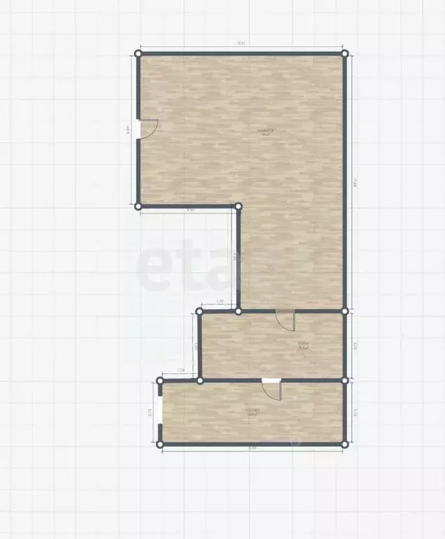1-к кв. Саратовская область, Энгельс ул. Кирова, 10 (34.6 м) - Фото 2