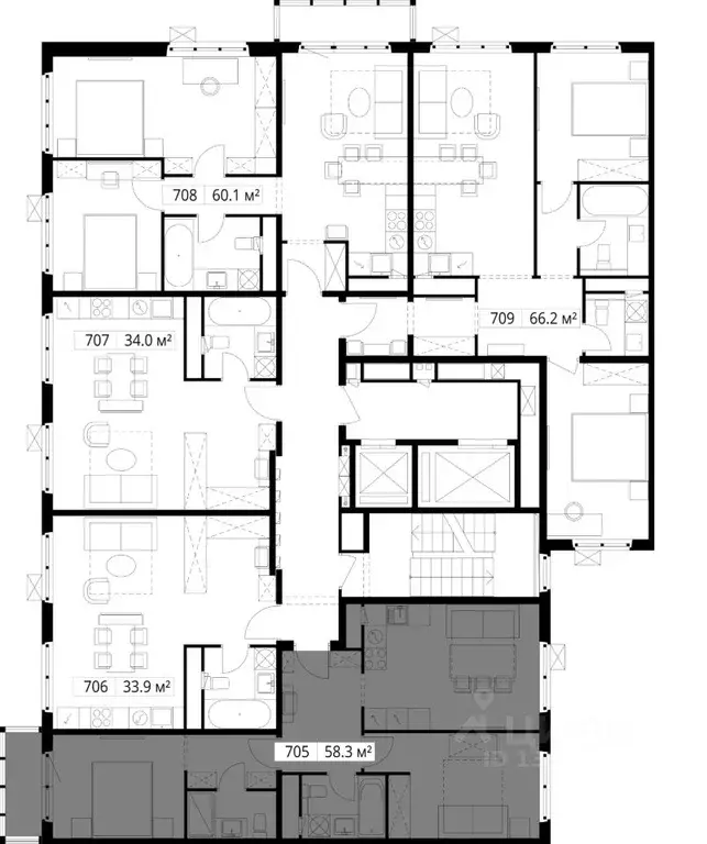 2-к кв. Московская область, Ленинский городской округ, д. Сапроново, ... - Фото 2