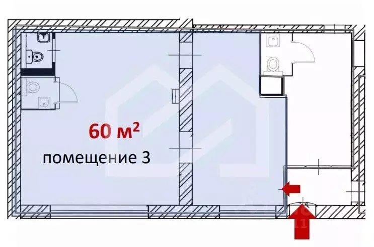 Торговая площадь в Москва ул. Фридриха Энгельса, 7-21 (60 м) - Фото 2