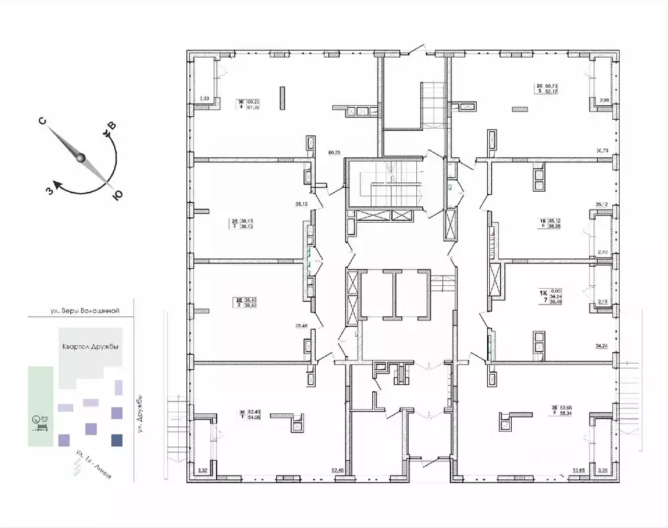 1-к кв. Кемеровская область, Кемерово ул. Дружбы, 11 (35.12 м) - Фото 2