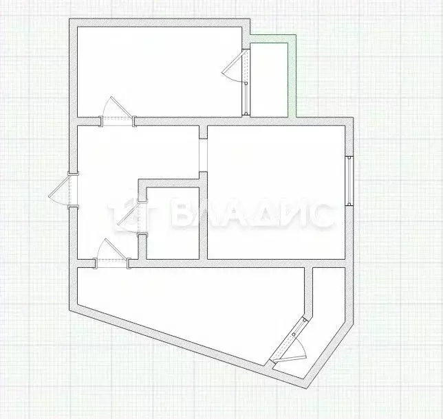 2-к кв. Пензенская область, Пенза ул. Терновского, 214 (62.0 м) - Фото 2