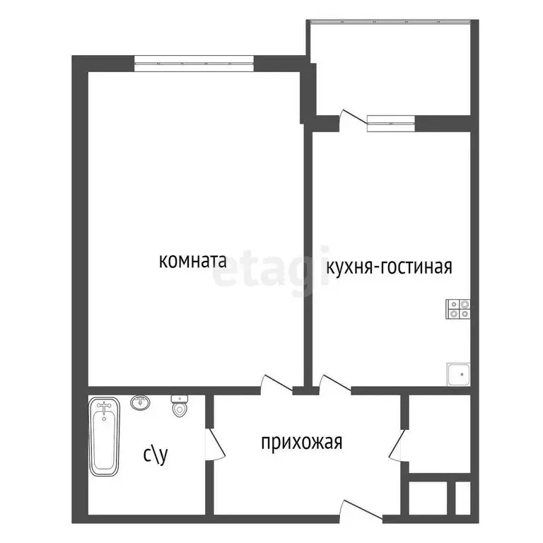 2-комнатная квартира: Тула, улица Академика Насоновой, 9 (46.4 м) - Фото 0