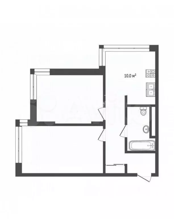 3-к кв. Кемеровская область, Кемерово Ленинградский просп., 44А (57.0 ... - Фото 2