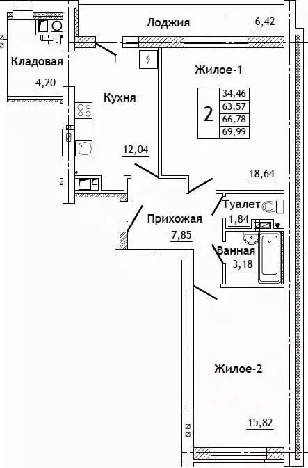 2-к кв. Смоленская область, Смоленский муниципальный округ, д. ... - Фото 0