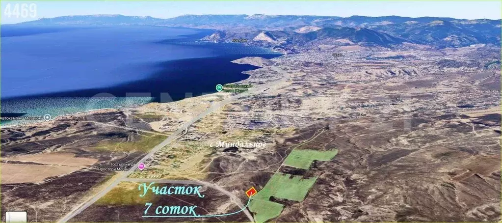 Участок в Крым, Судак муниципальный округ, с. Миндальное  (7.0 сот.) - Фото 2