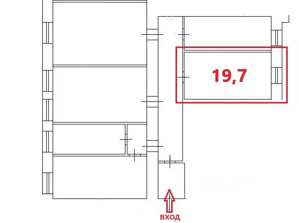 Комната Санкт-Петербург наб. Реки Фонтанки, 76 (20.0 м) - Фото 1