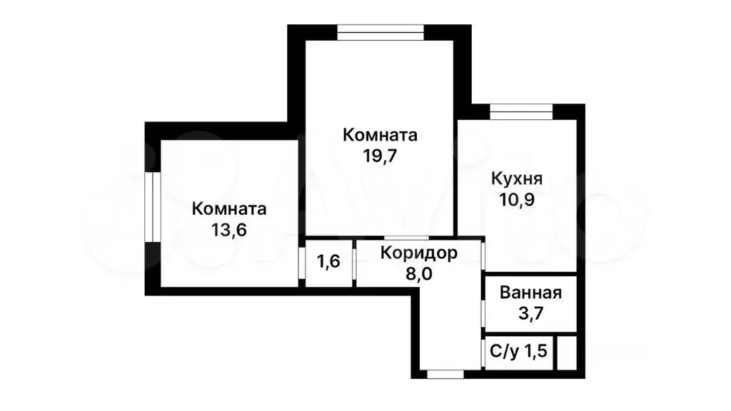 2-к. квартира, 60 м, 15/24 эт. - Фото 0