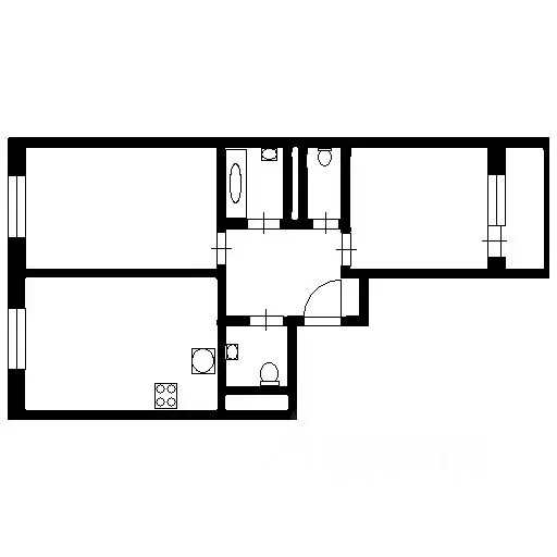 2-к кв. Москва Производственная ул., 12к2 (59.6 м) - Фото 2