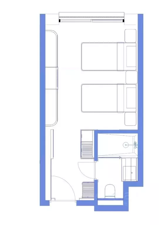 Студия Ставропольский край, Пятигорск ул. Леваневского, 3Д (21.5 м) - Фото 1