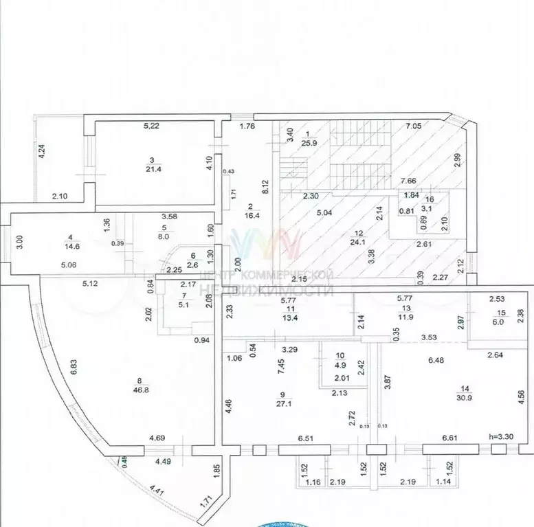 Офис  все включено  209 м2 в центре, мебель - Фото 0