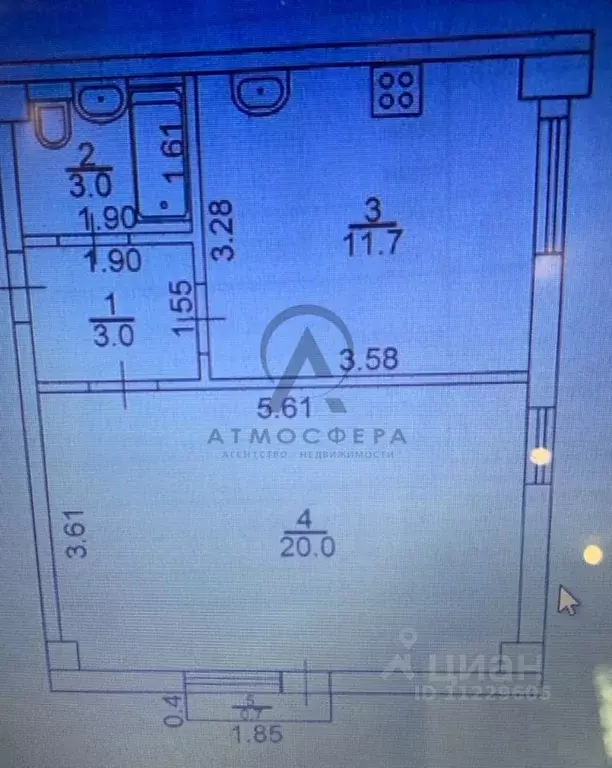 1-к кв. Краснодарский край, Туапсе ул. Розы Люксембург (38.0 м) - Фото 2