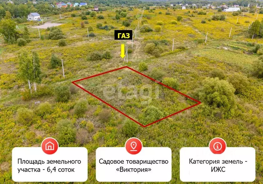 Участок в Хабаровский край, Хабаровск Виктория садовое товарищество, ... - Фото 1