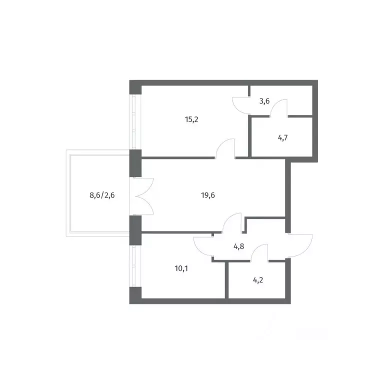 2-к кв. Ленинградская область, Ломоносовский район, Аннинское ... - Фото 1