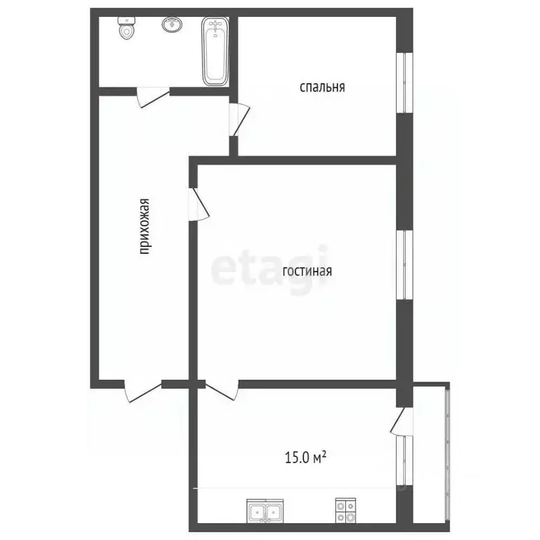 2-к кв. Ростовская область, Ростов-на-Дону ул. Миронова, 2в (55.2 м) - Фото 2