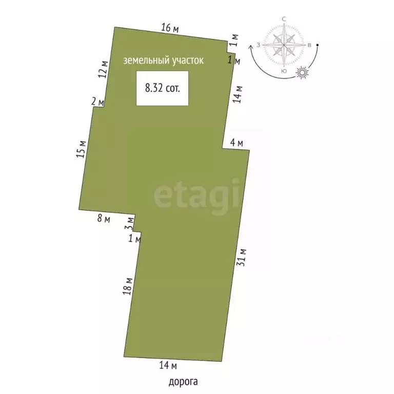 Дом в Орловская область, Урицкий район, Нарышкино пгт ул. Немкова, 25А ... - Фото 2