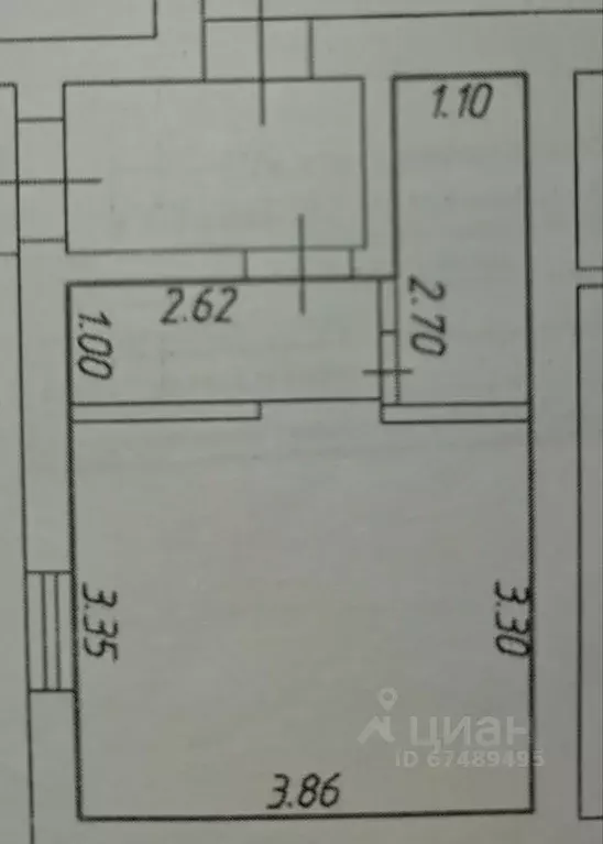Студия Краснодарский край, Анапа пер. Северный, 1 (18.6 м) - Фото 2