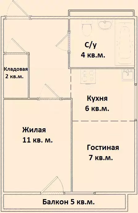 Продаётся 1-к квартира, 36 м - Фото 0