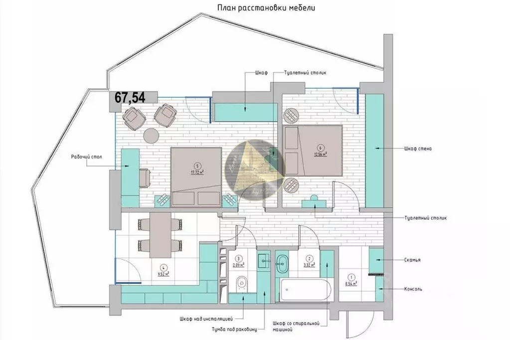 2-к кв. Крым, Алупка ул. И. Левитана, 3Д (67.54 м) - Фото 2