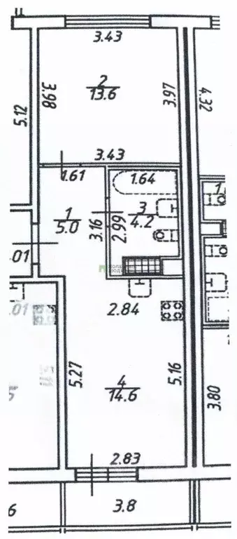1-к кв. Ленинградская область, Всеволожский район, пос. Бугры ул. ... - Фото 2
