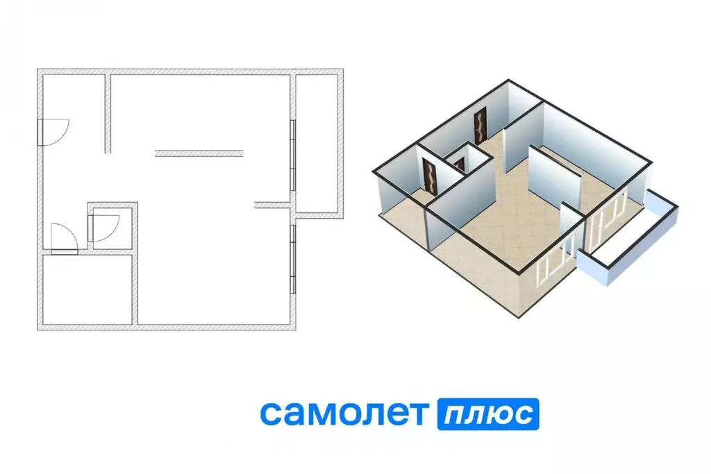 2-комнатная квартира: Кемерово, Притомский проспект, 7/3 (45.8 м) - Фото 1
