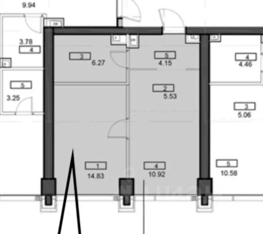 1-к кв. Москва ул. 4-я Марьиной рощи, 10к7 (41.7 м) - Фото 1