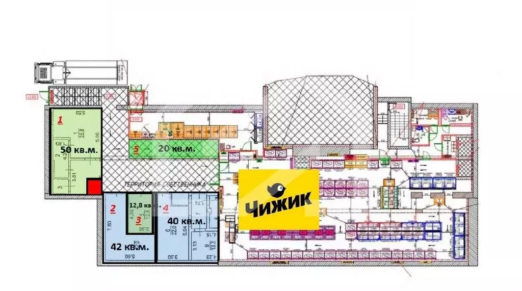 Торговая площадь в Москва ул. Молостовых, 21/34 (78 м) - Фото 2