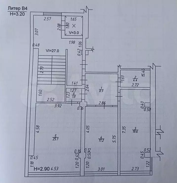 2-к. квартира, 77 м, 9/9 эт. - Фото 0