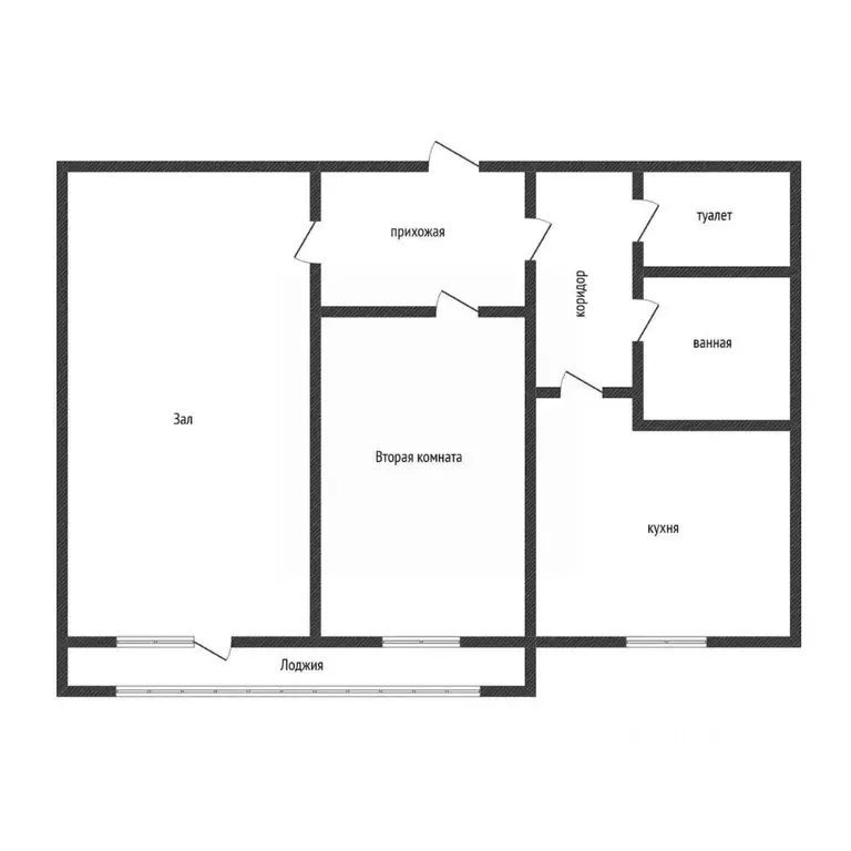 2-к кв. Курская область, Курск просп. Хрущева, 27 (46.6 м) - Фото 1