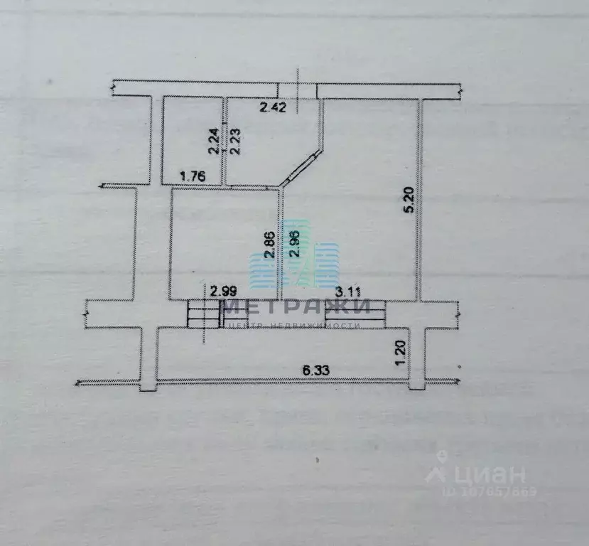 1-к кв. Калужская область, Калуга проезд 3-й Академический, 4 (38.0 м) - Фото 2