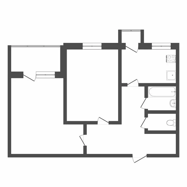 2-комнатная квартира: Яр, улица Строителей, 19 (47 м) - Фото 0
