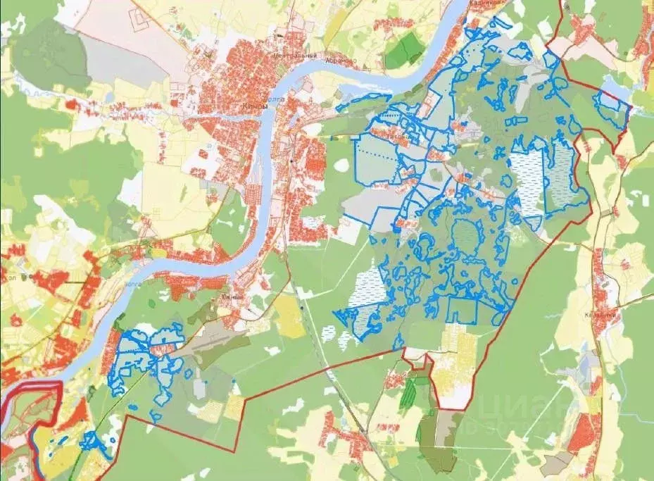 Участок в Тверская область, Кимрский муниципальный округ, д. Прислон  ... - Фото 1