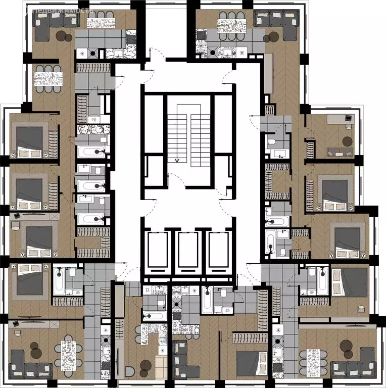 4-комнатная квартира: Москва, улица Берзарина, 37 (81.61 м) - Фото 1